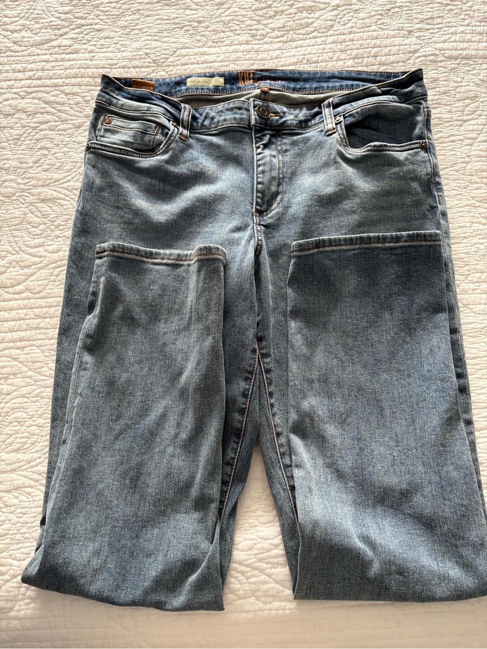 KUT from the Kloth Katy Boyfriend Jeans Blue Waist 12